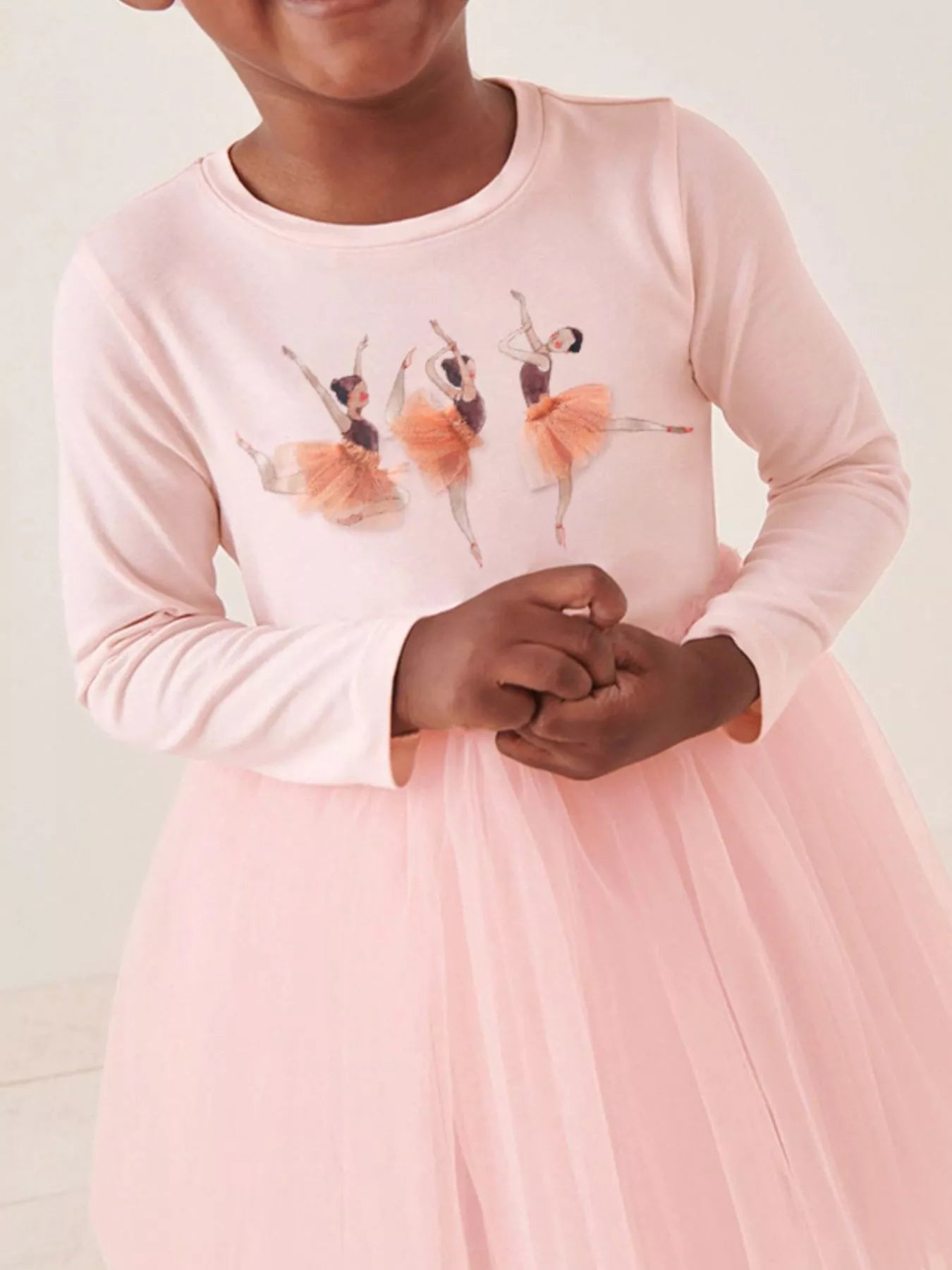 Children's Ballerina Long Sleeve Tulle Dress - PBNJ FASHIONS
