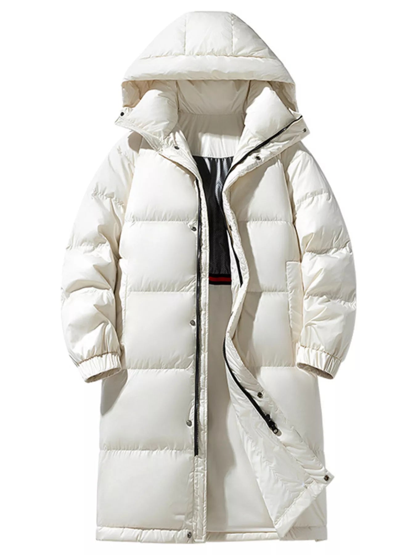Men's Full Size Longline Hooded Down Coat Plus Size - PBNJ FASHIONS