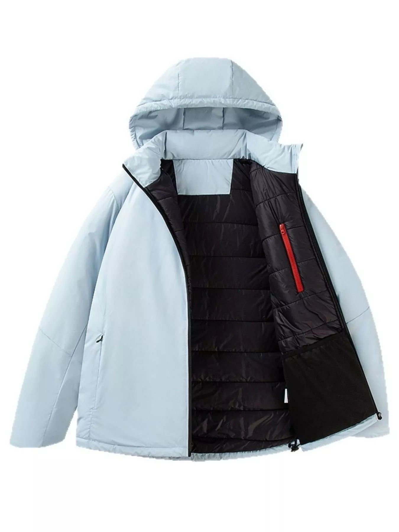 Men's Plus Size Zip Up Hooded Puffer Jacket - PBNJ FASHIONS