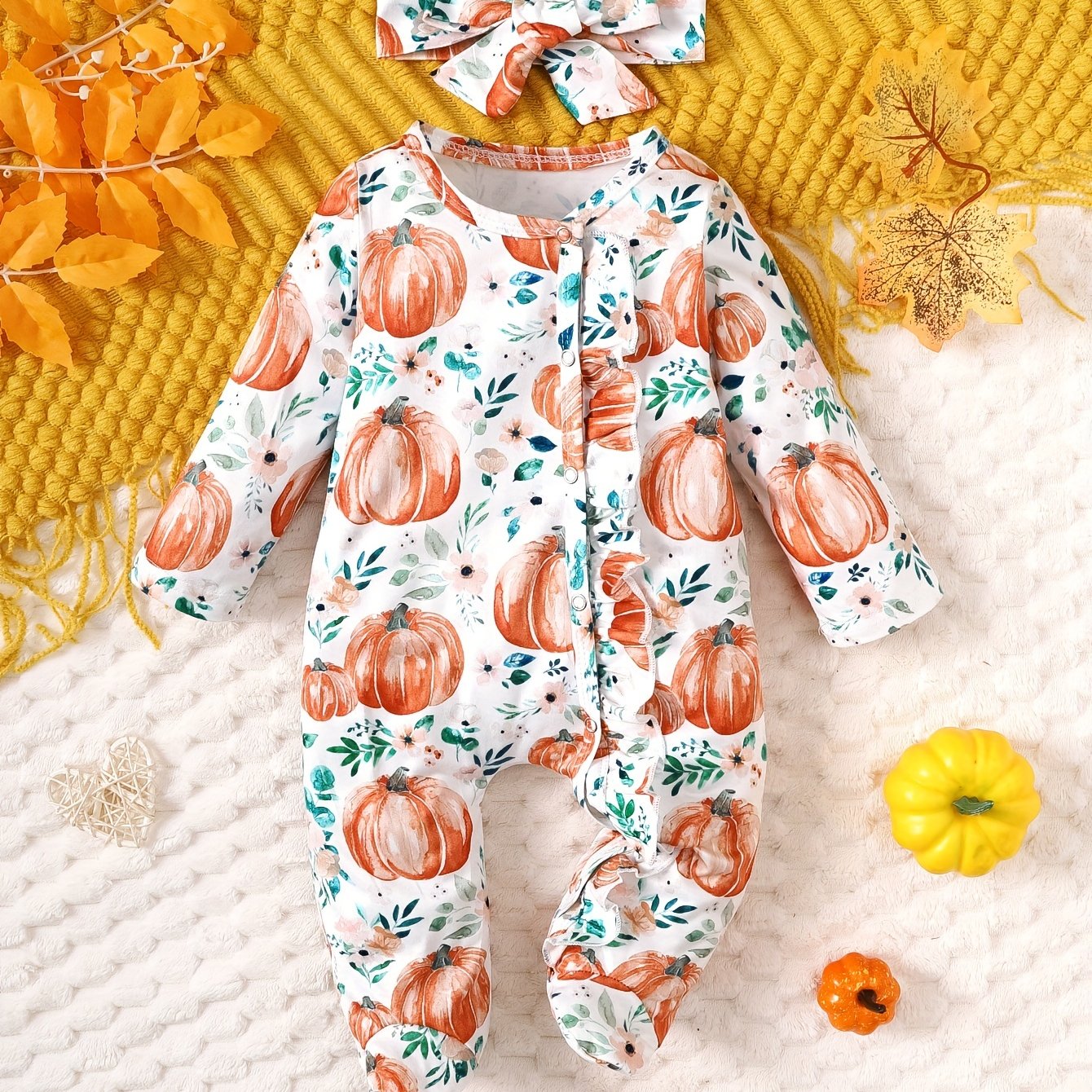 Infant And Young Children'S Casual One-Piece Crawling Clothes for Baby Girls with Covered Feet. There Are Many Patterns And 10 Colors to Choose From, for Outdoor