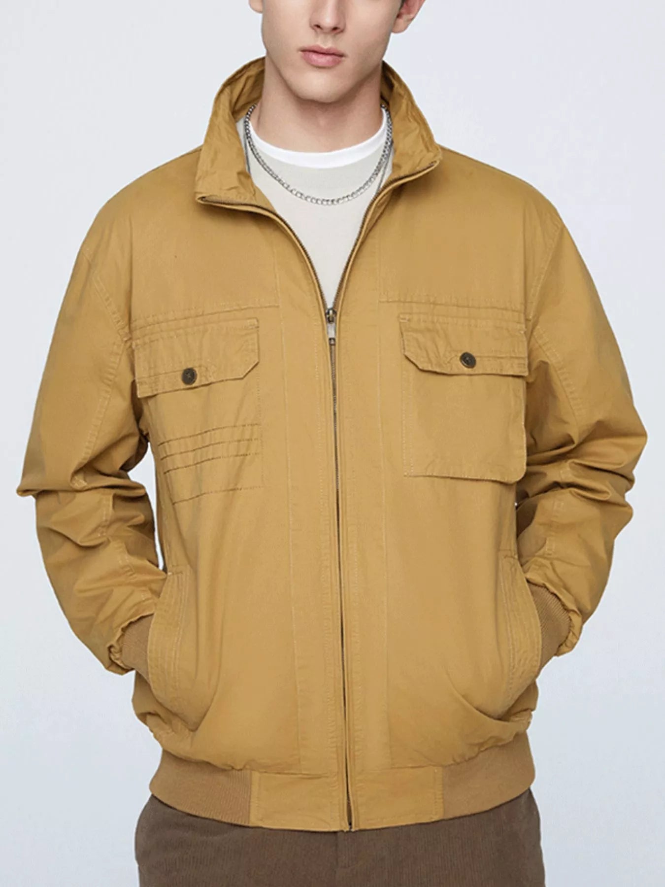 Men's Plus Size Casual Lightweight Zip - Up Jacket - PBNJ FASHIONS