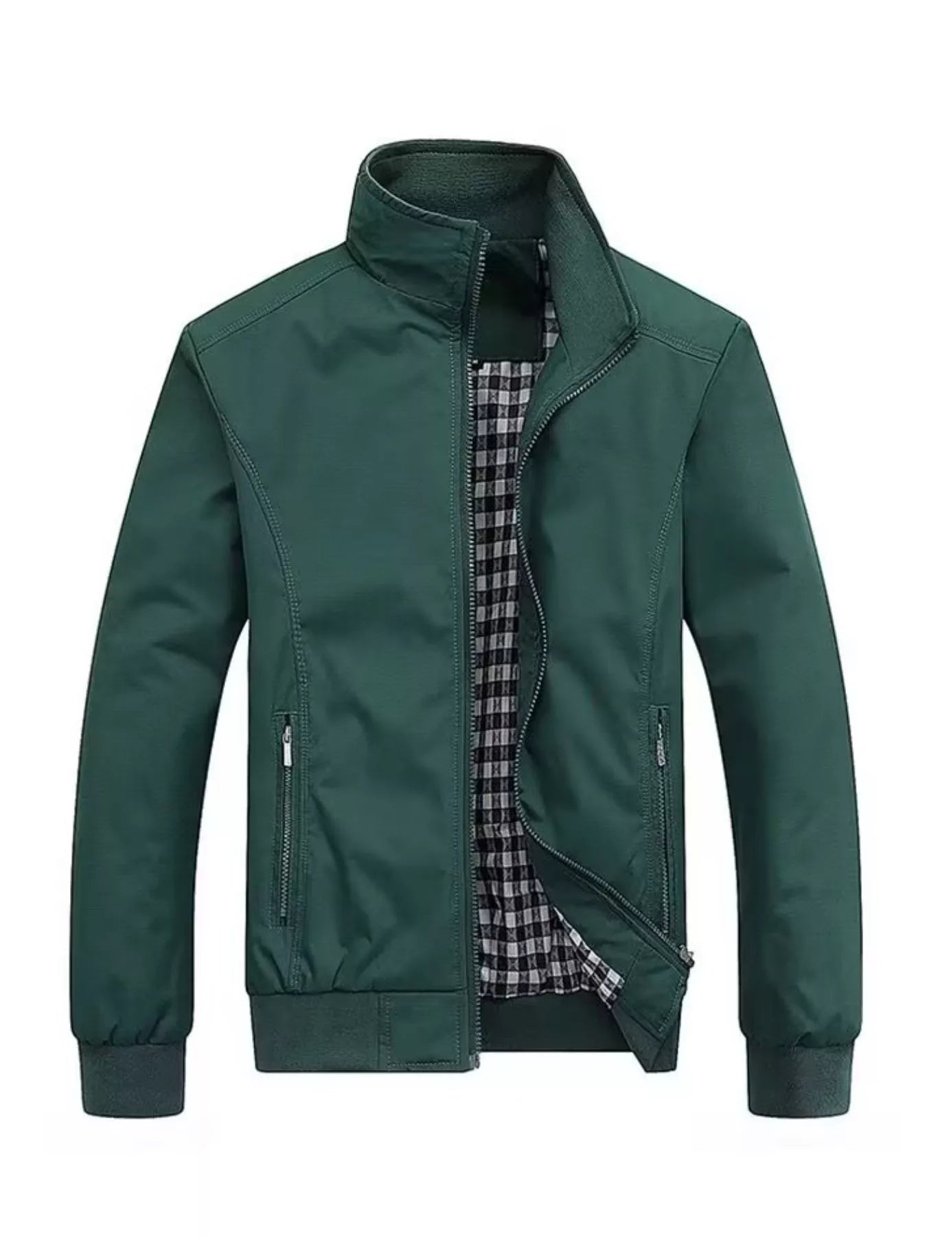 Men's Plus Size Casual Stand Collar Lightweight Jacket - PBNJ FASHIONS
