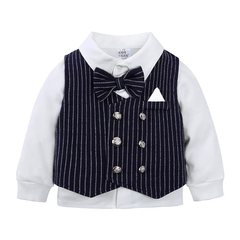 Children's Striped Vest and Pants Suit Set - PBNJ FASHIONS