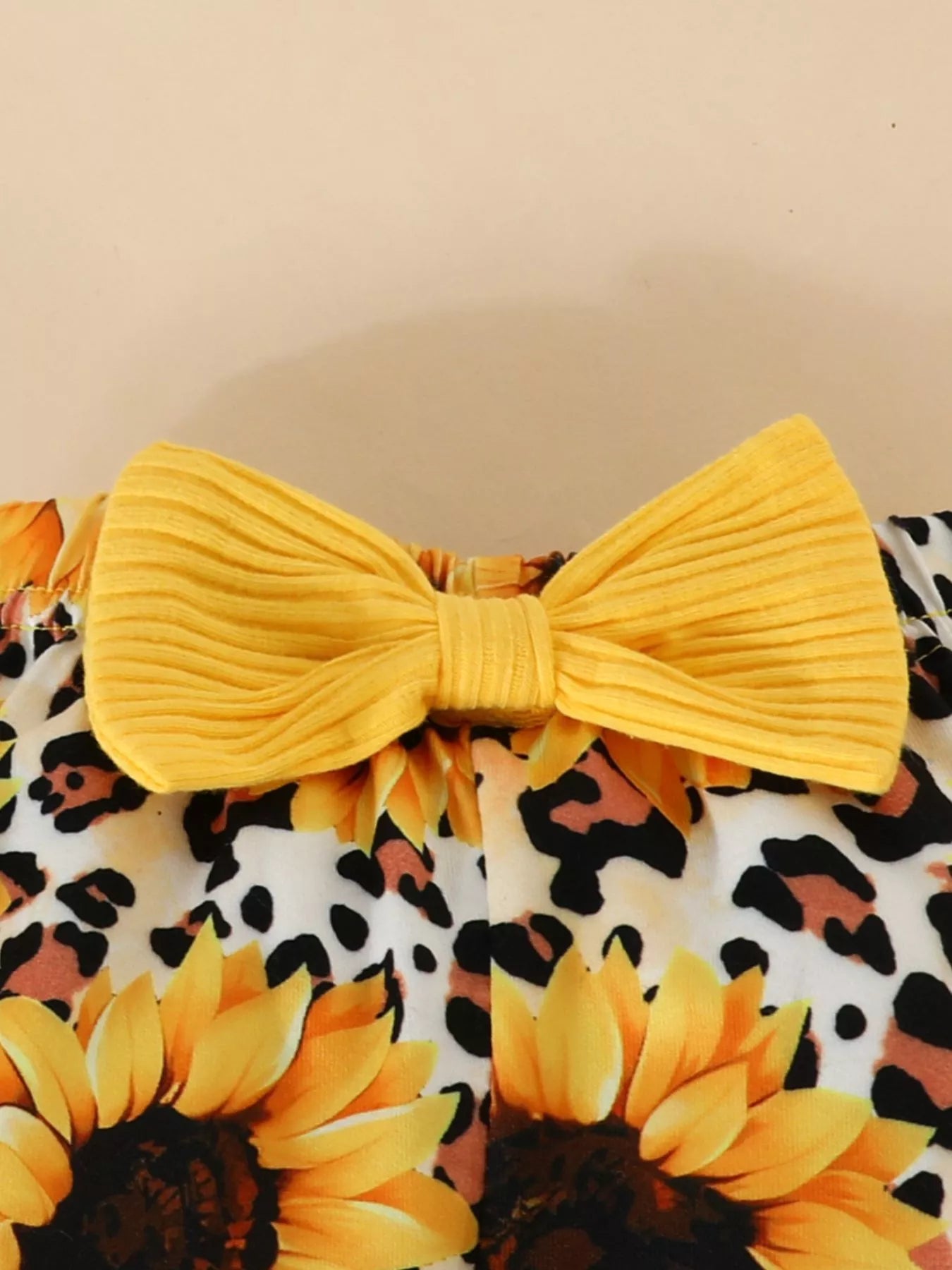 Children's Ruffled Bodysuit and Sunflower Pants Set - PBNJ FASHIONS
