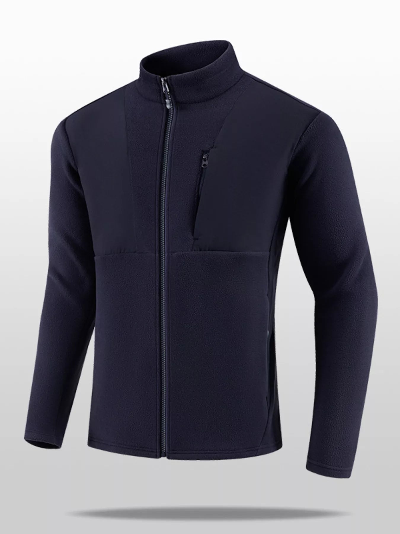 Men's Plus Size Full - Zip Fleece Jacket - PBNJ FASHIONS
