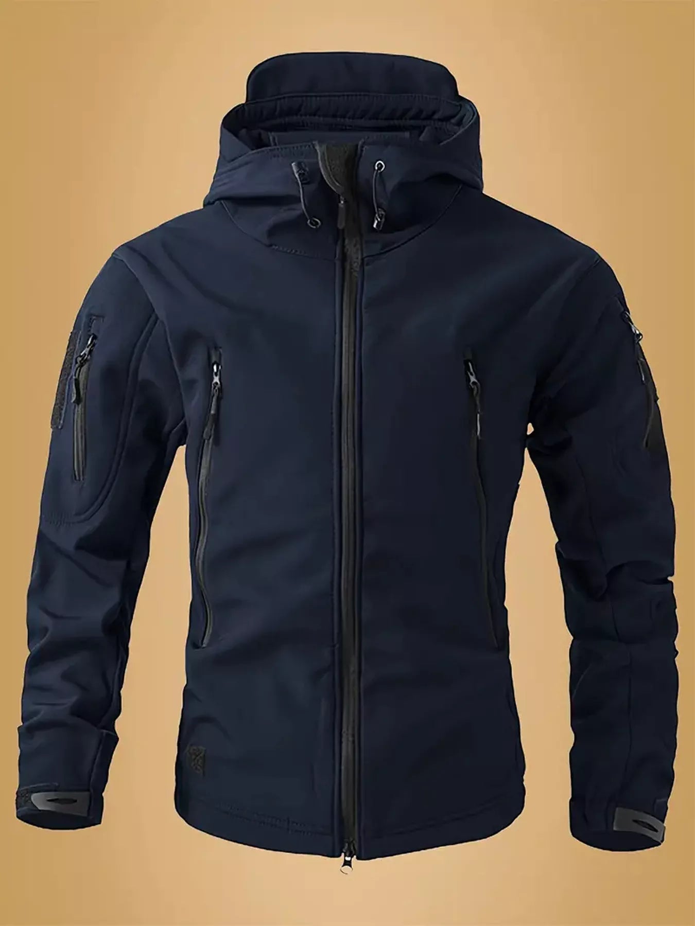 Men's Zip Up Long Sleeve Hooded Jacket - PBNJ FASHIONS