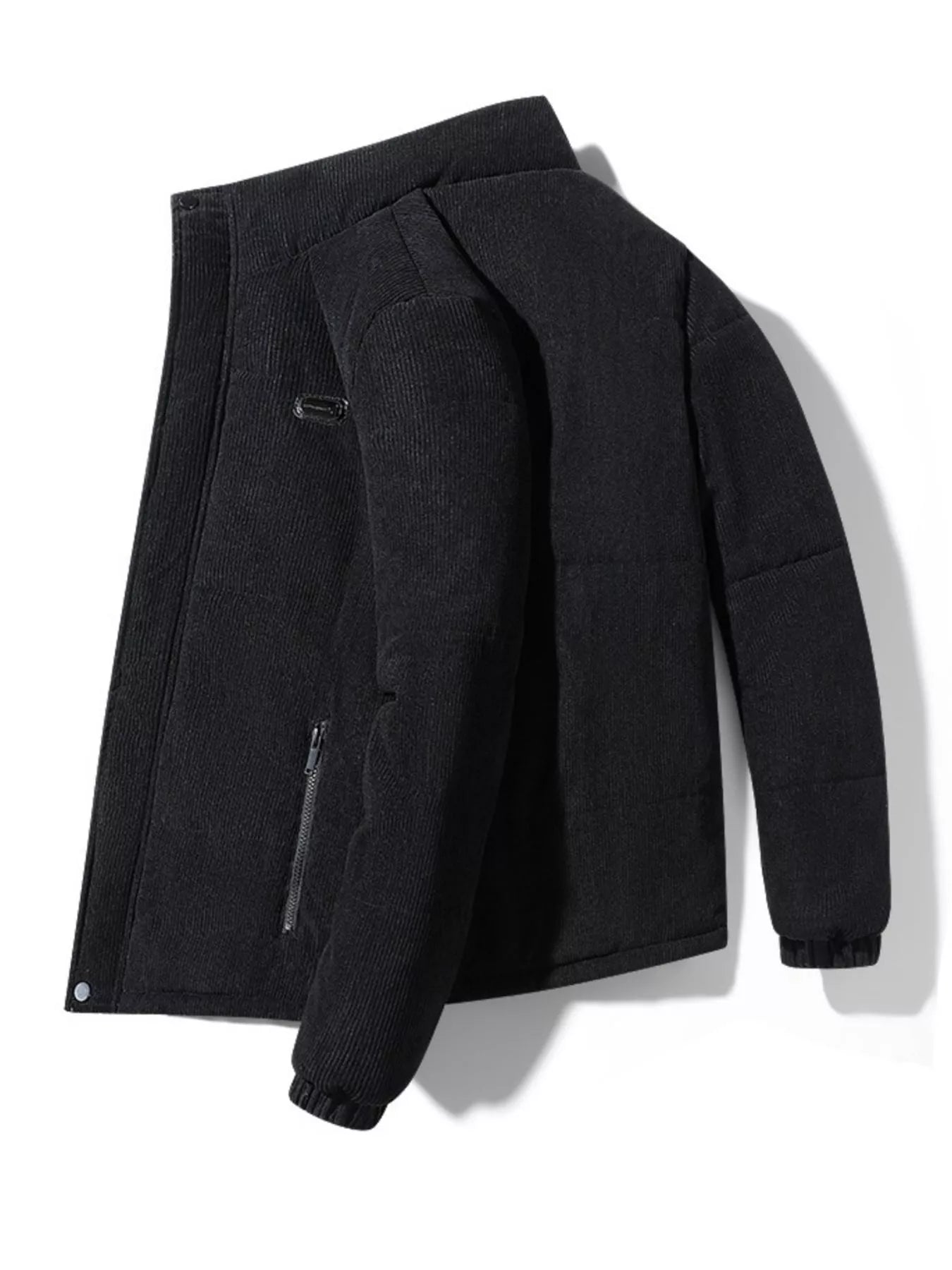 Men's Plus Size Corduroy Padded Winter Coat - PBNJ FASHIONS