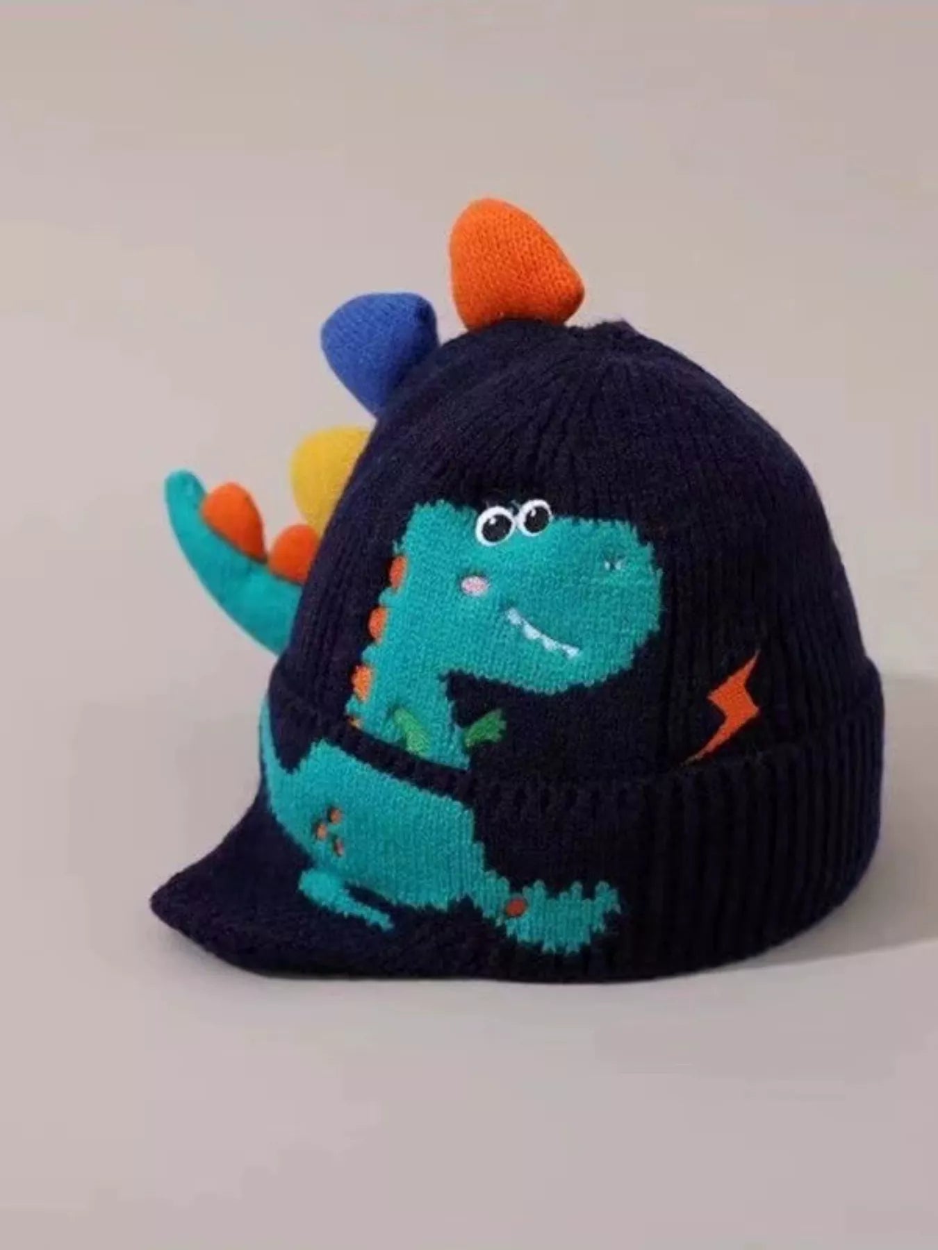 Children's Dinosaur Knitted Hat - PBNJ FASHIONS