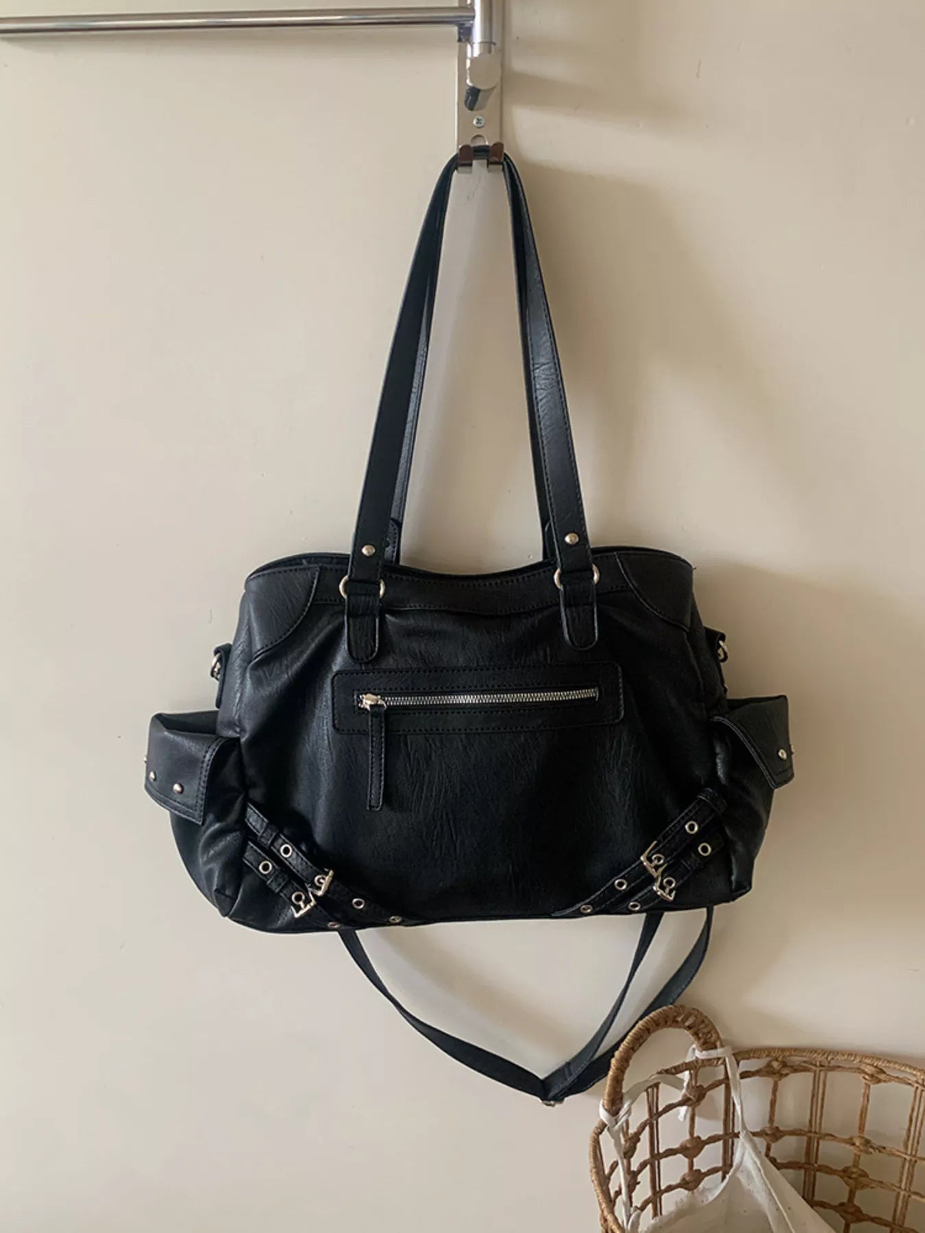 Rivet Decor Crossbody Bag - PBNJ FASHIONS