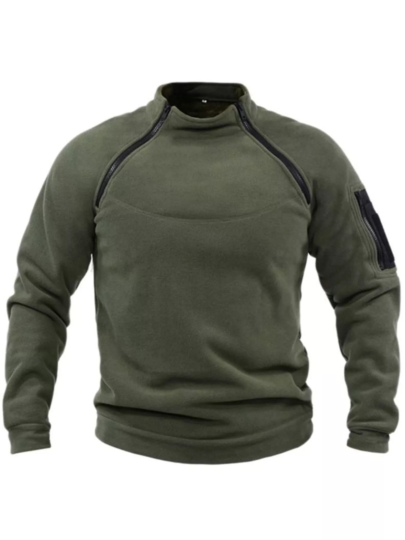 Men's Full Size Long Sleeve Fleece Sweatshirt Plus Size - PBNJ FASHIONS