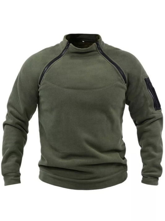 Men's Full Size Long Sleeve Fleece Sweatshirt Plus Size - PBNJ FASHIONS