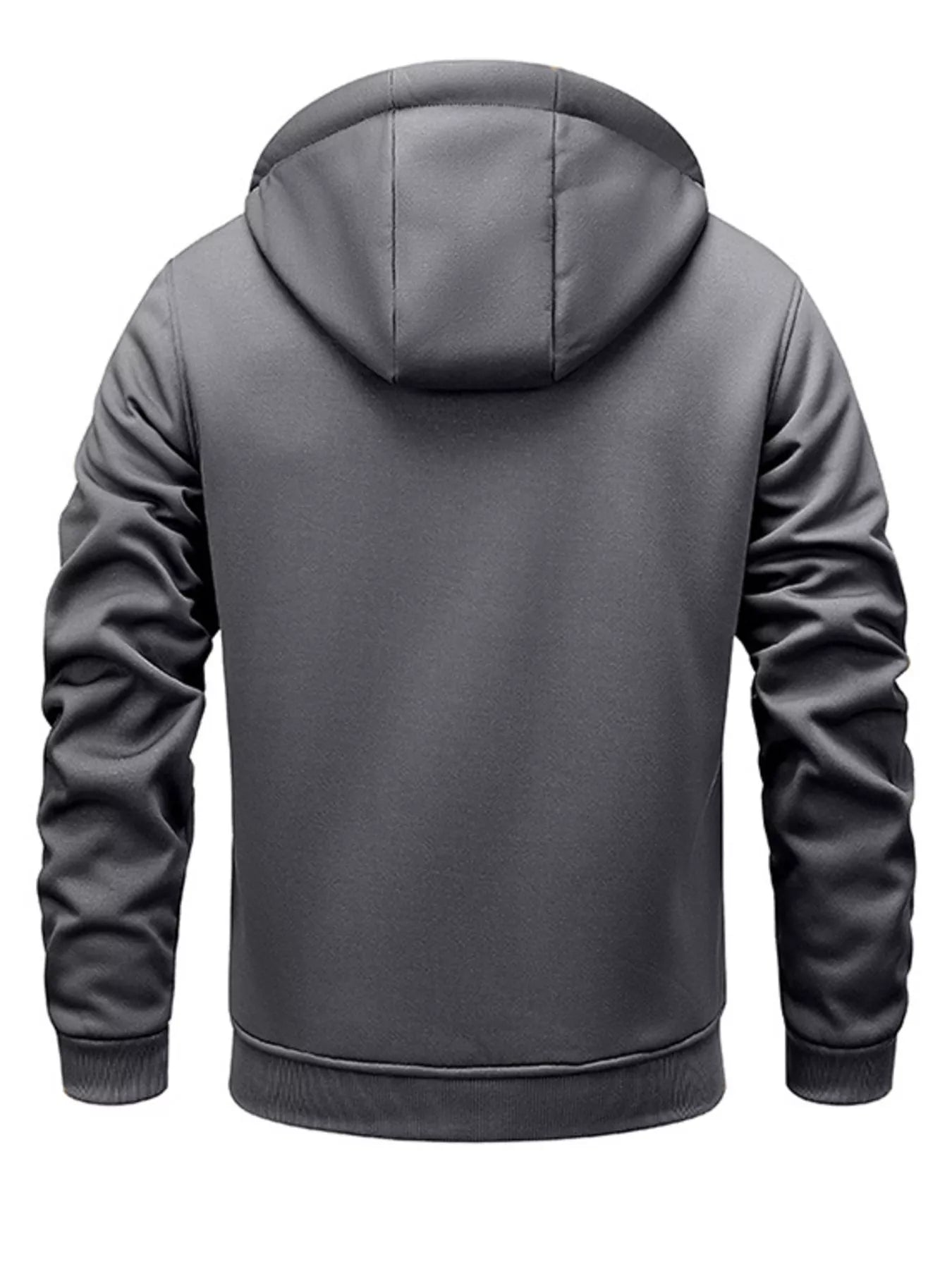 Men's Full Size Warm Fleece Lined Zip - Up Hoodie Plus Size - PBNJ FASHIONS