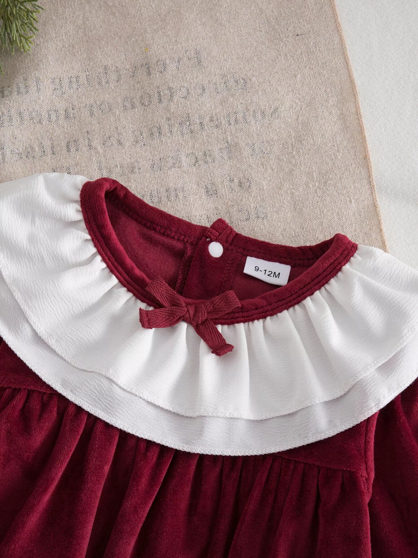 Children's Christmas Velvet Bodysuit and Socks Set - PBNJ FASHIONS