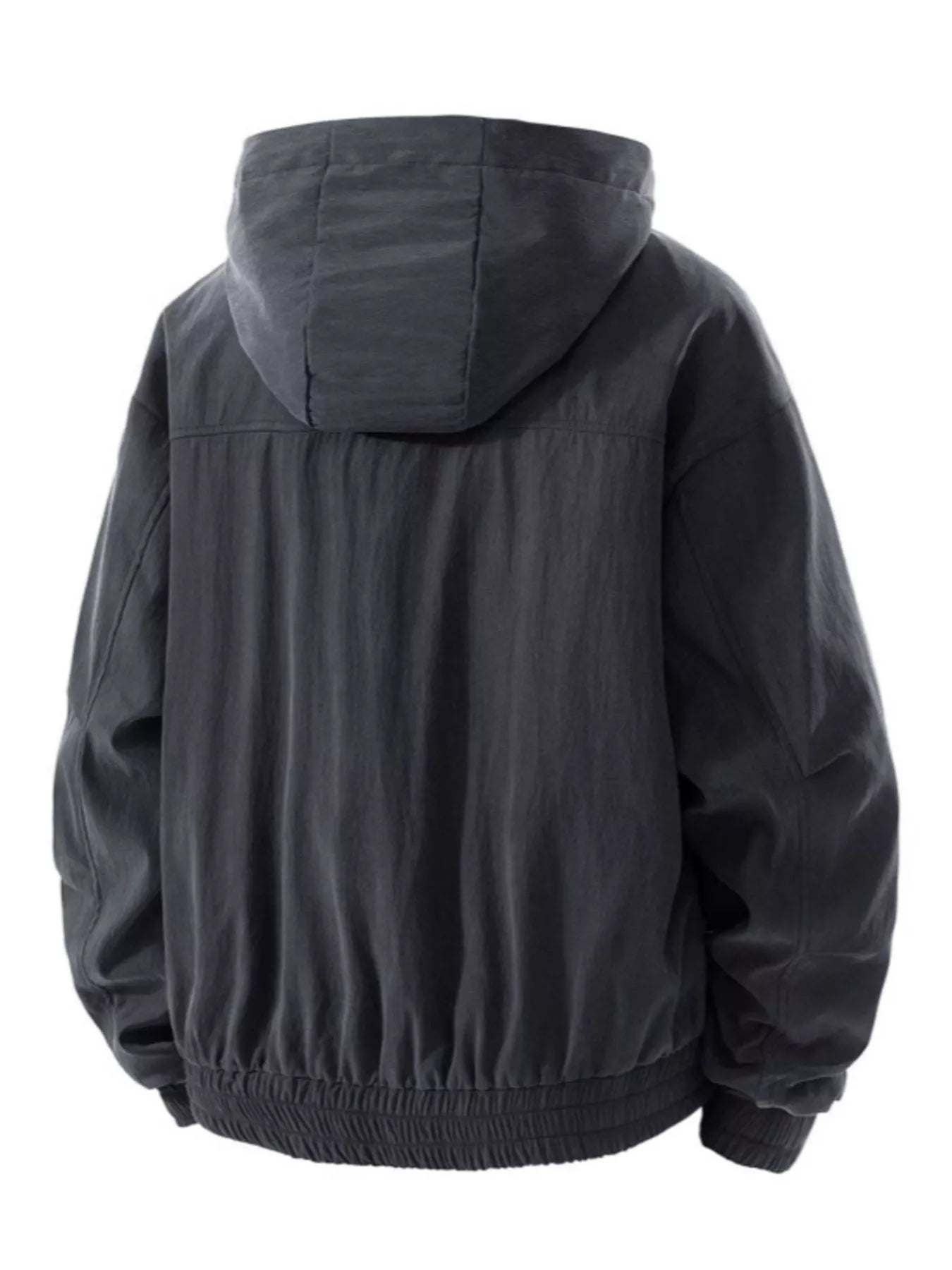 Men's Plus Size Casual Hooded Lightweight Windbreaker Jacket - PBNJ FASHIONS