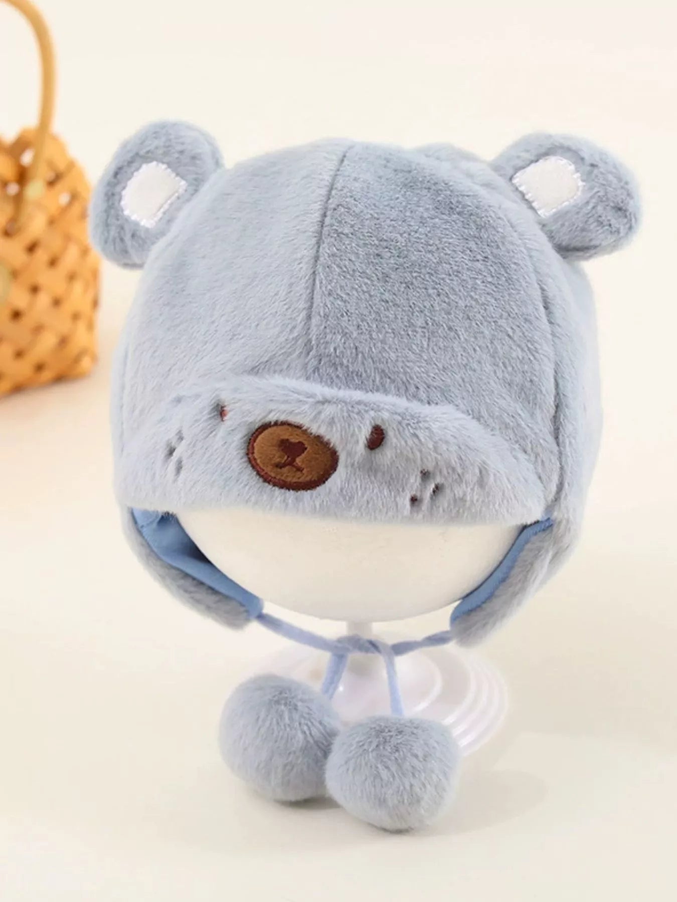 Children's Cute Bear Ear Plush Hat - PBNJ FASHIONS