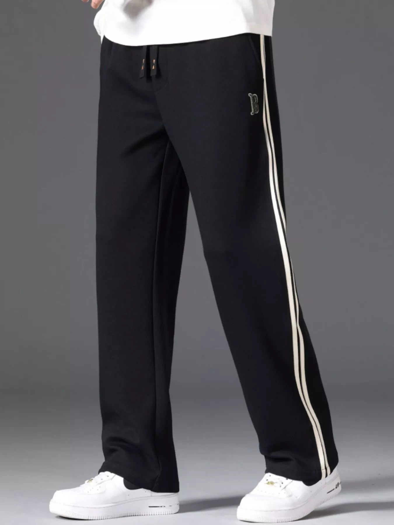Men's Side Striped Casual Drawstring Pants - PBNJ FASHIONS