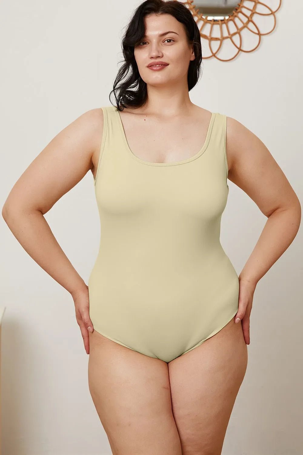 Basic Bae Full Size Square Neck Sleeveless Bodysuit - PBNJ FASHIONS