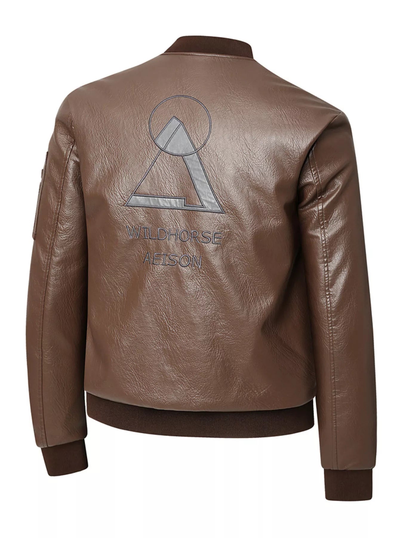 Men's Plus Size Zip Up Faux Leather Bomber Jacket - PBNJ FASHIONS