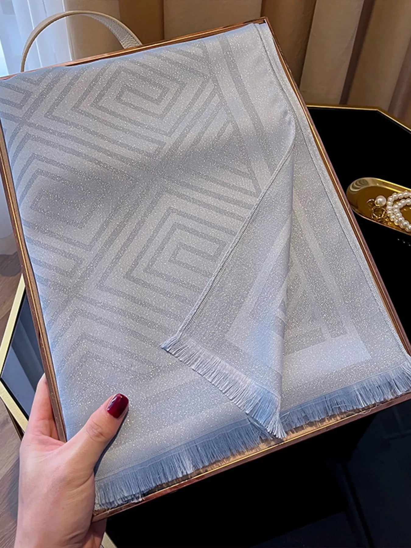 Raw Hem Lightweight Scarf - PBNJ FASHIONS