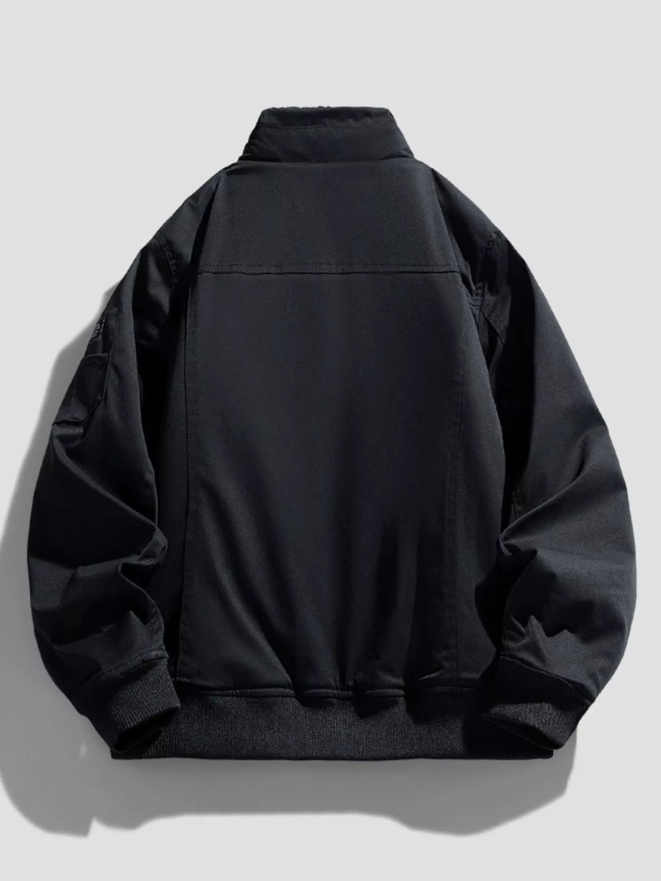 Men's Plus Size Zip Up Long Sleeve Jacket - PBNJ FASHIONS