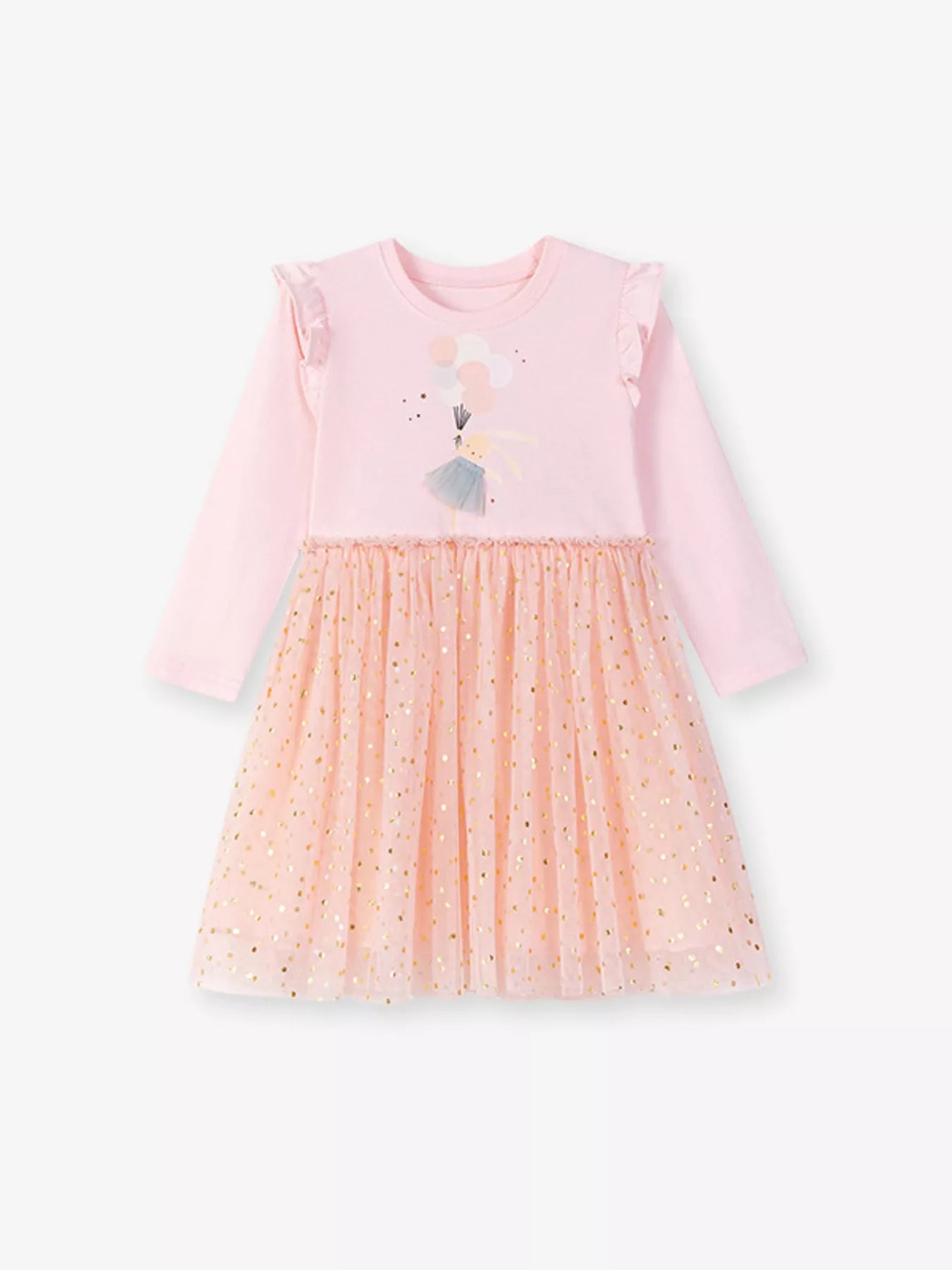 Children's Rabbit Long Sleeve Tulle Dress - PBNJ FASHIONS