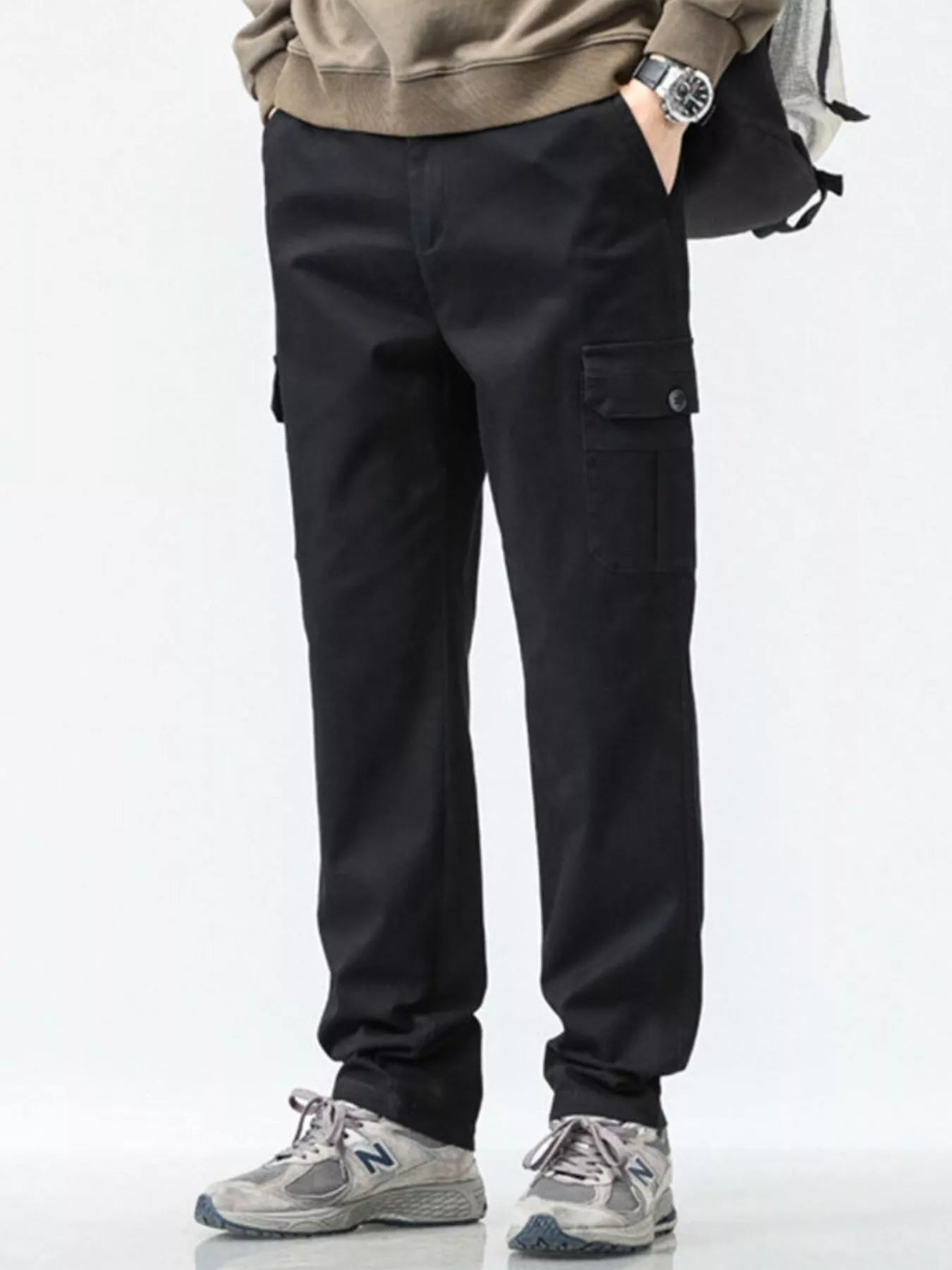 Men's Plus Size Relaxed Fit Cargo Pants - PBNJ FASHIONS