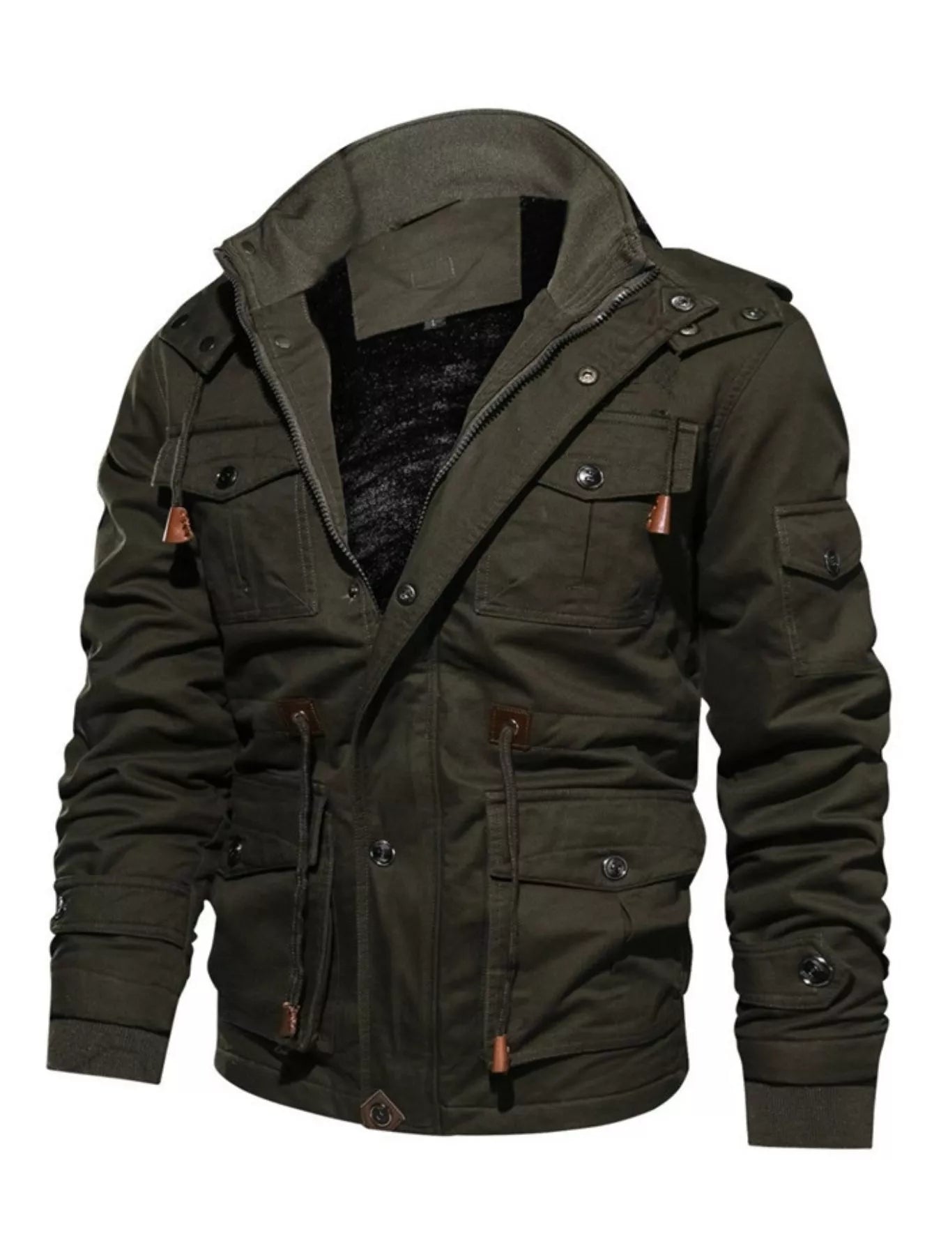 Men's Plus Size Zip Up Warm Winter Coat - PBNJ FASHIONS