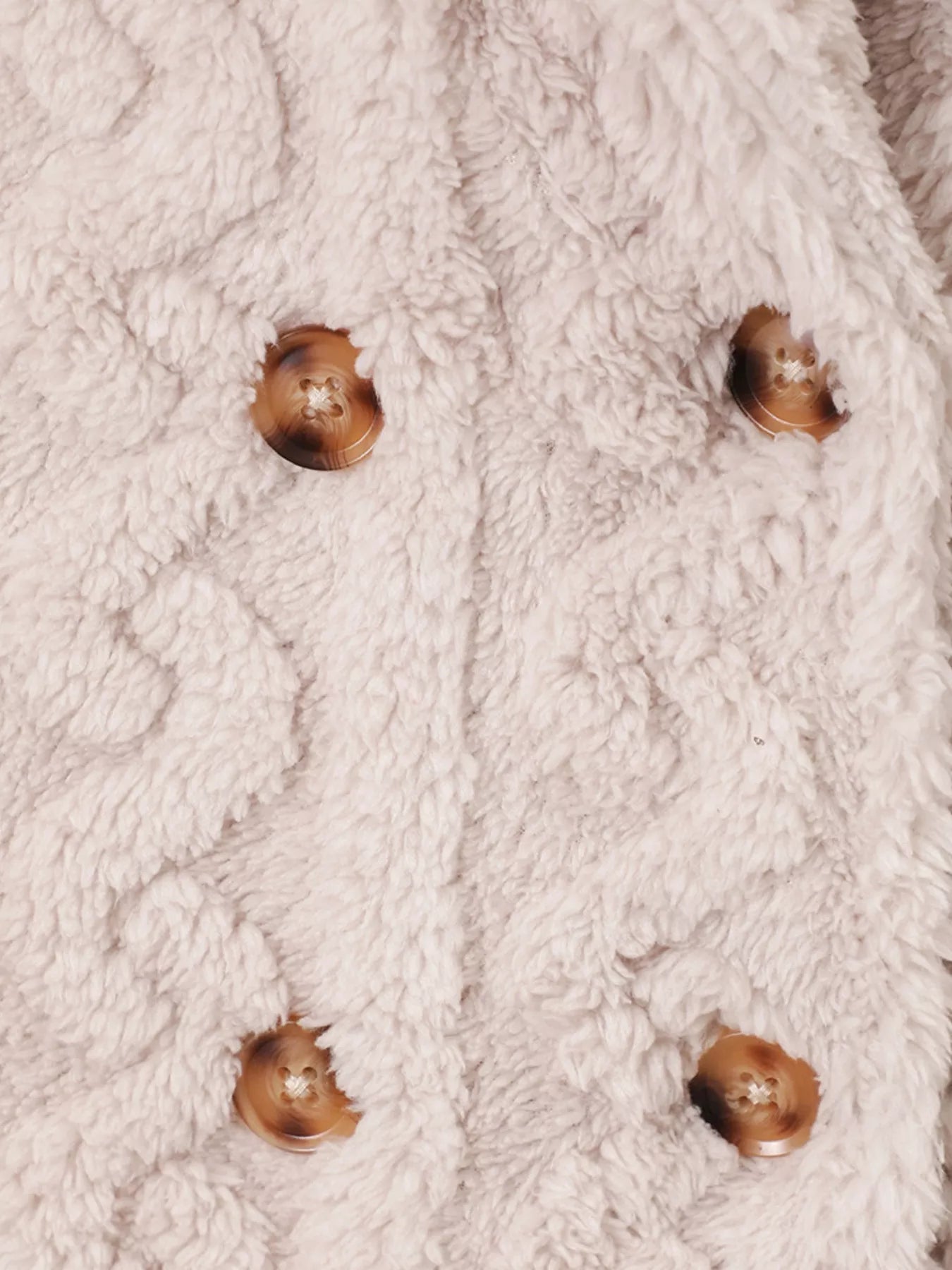 Children's Cozy Textured Double - Breasted Outerwear - PBNJ FASHIONS