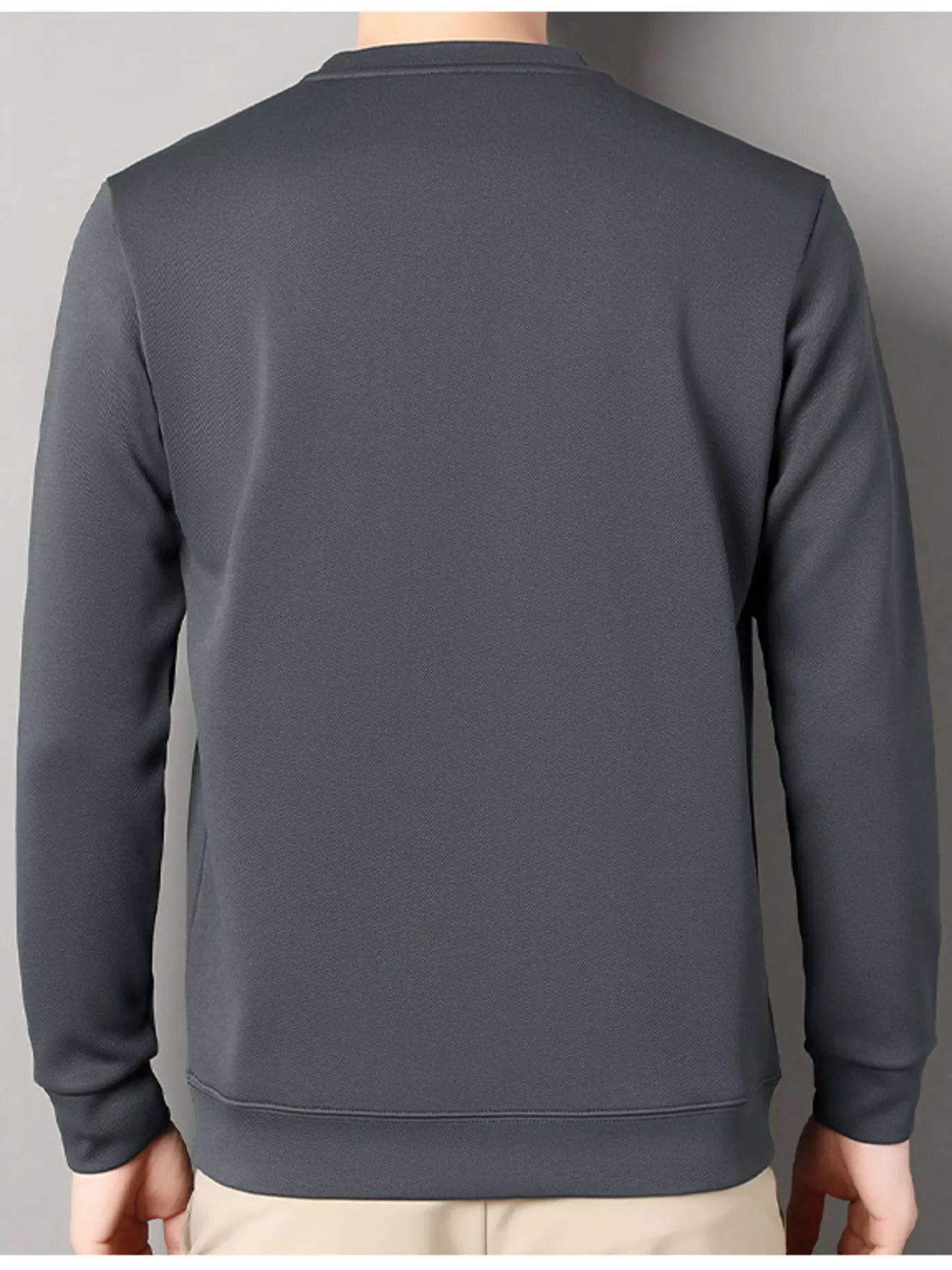 Men's Plus Size Casual Long Sleeve T-Shirt - PBNJ FASHIONS