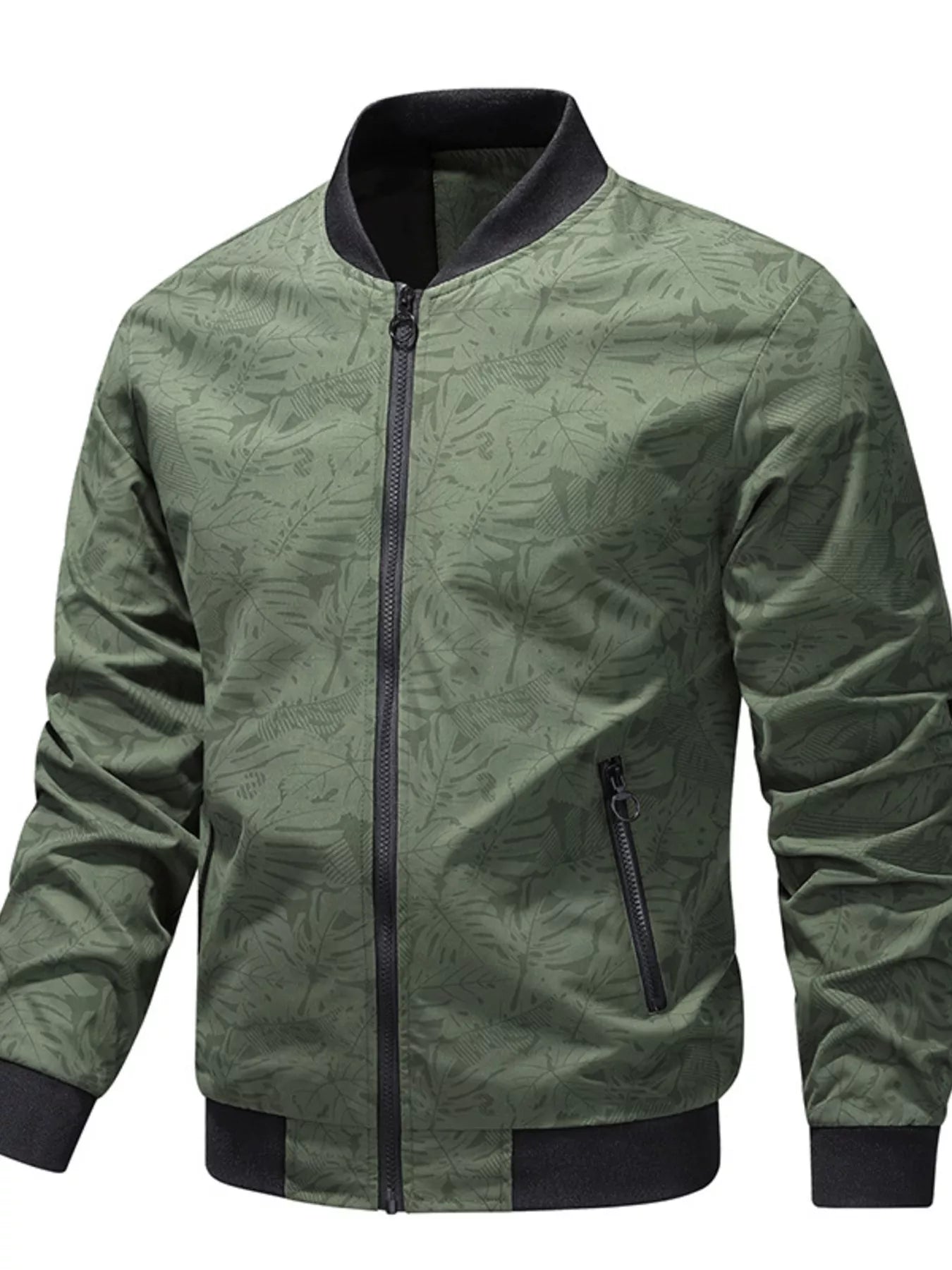 Men's Plus Size Zip Up Lightweight Bomber Jacket - PBNJ FASHIONS