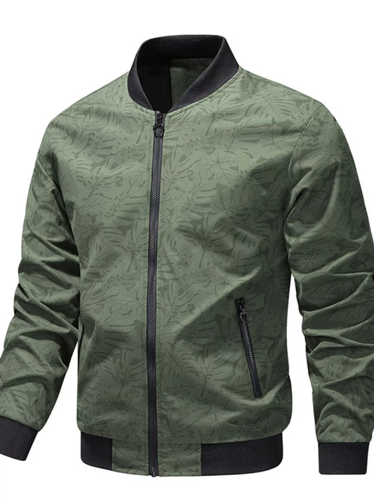 Men's Plus Size Zip Up Lightweight Bomber Jacket - PBNJ FASHIONS