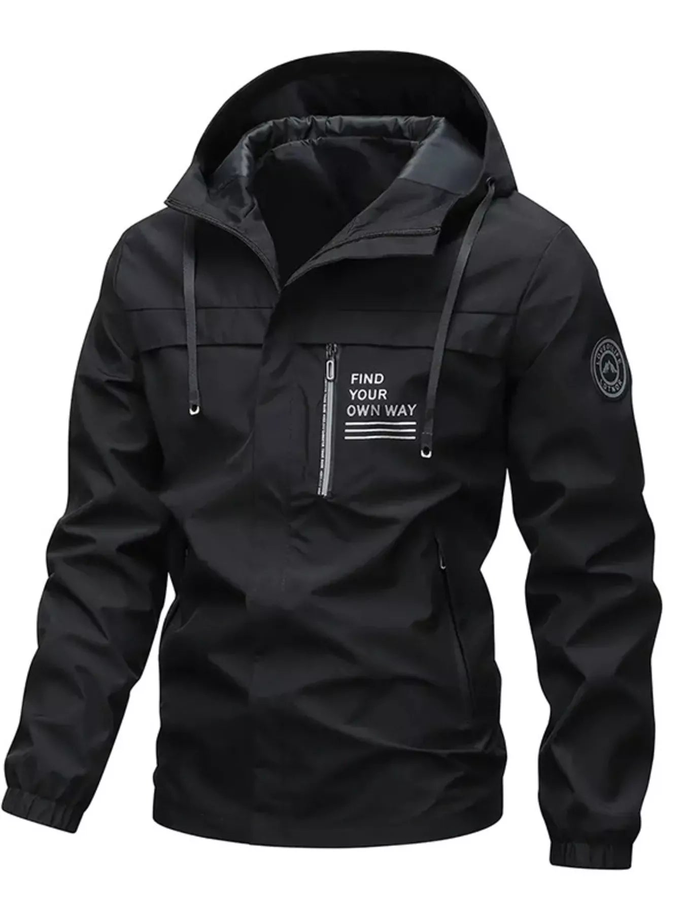 Men's Plus Size Hooded Outdoor Windproof Jacket - PBNJ FASHIONS