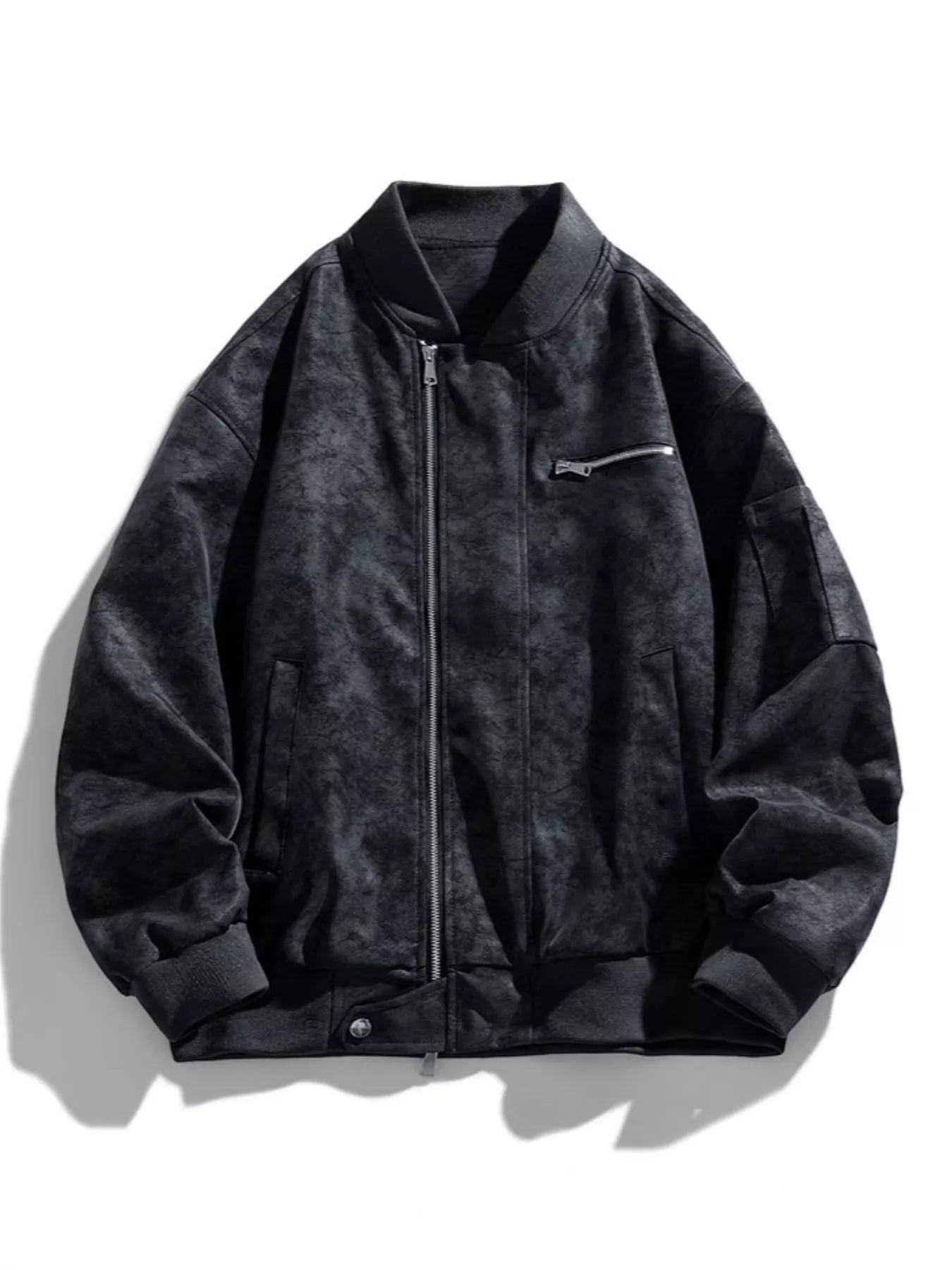 Men's Plus Size Vintage Zip Up Jacket - PBNJ FASHIONS