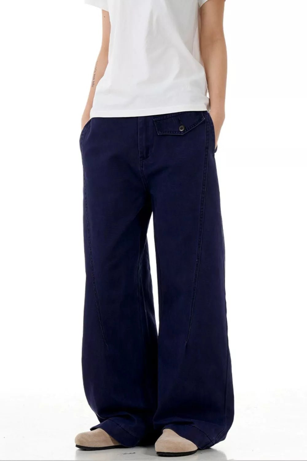 Men's Wide Leg Casual Pants - PBNJ FASHIONS