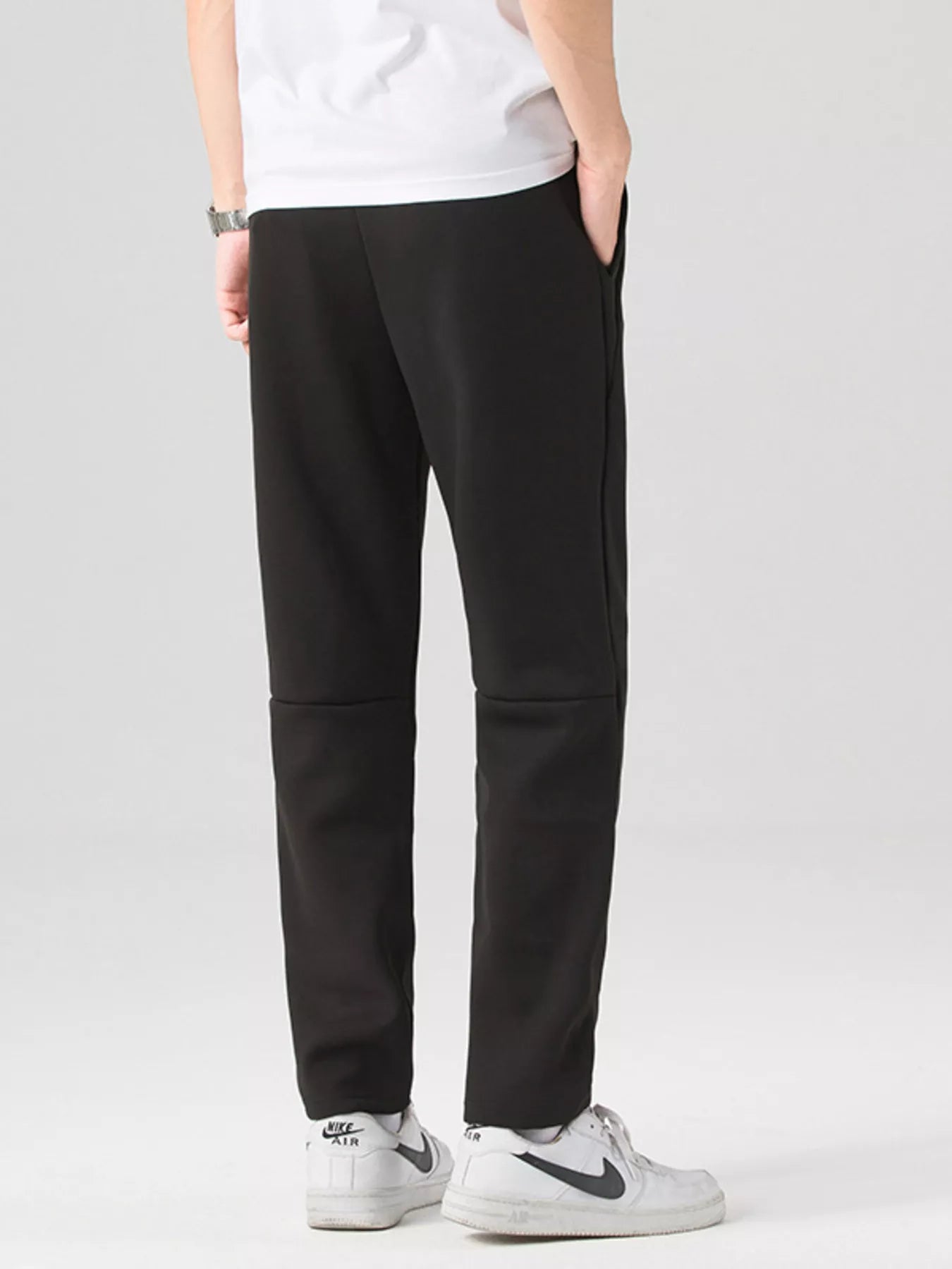 Men's Plus Size Casual Drawstring Straight - Leg Pants - PBNJ FASHIONS