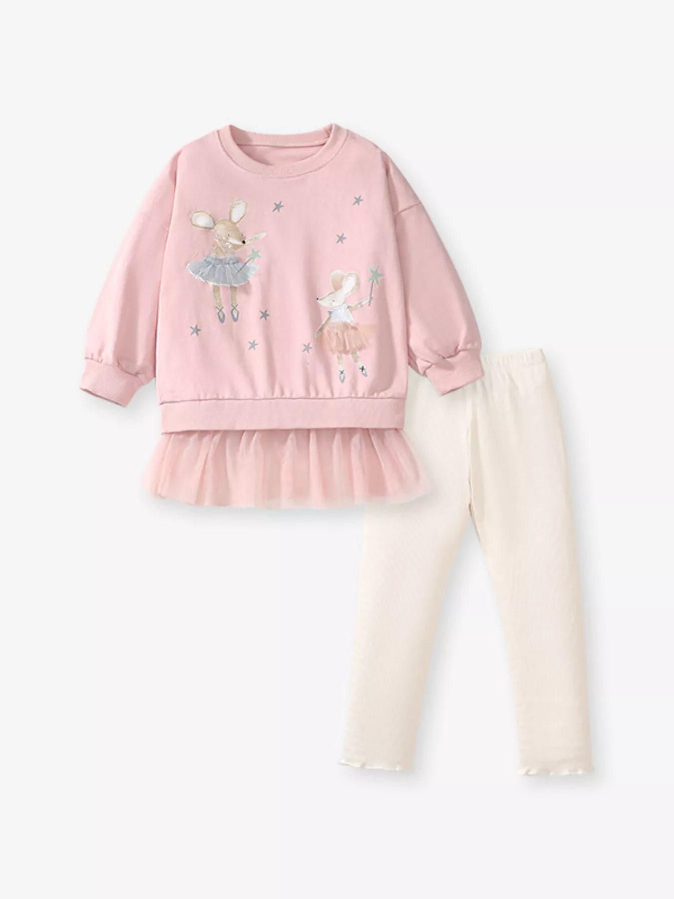 Children's Ballerina Mouse Sweatshirt & Leggings Set - PBNJ FASHIONS