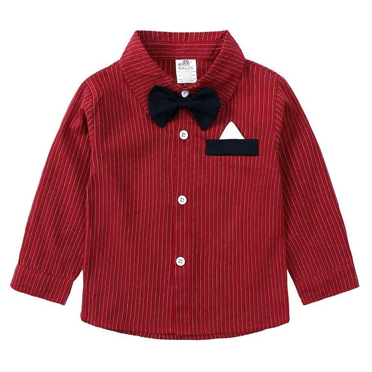 Children's Striped Shirt and Overall Set - PBNJ FASHIONS