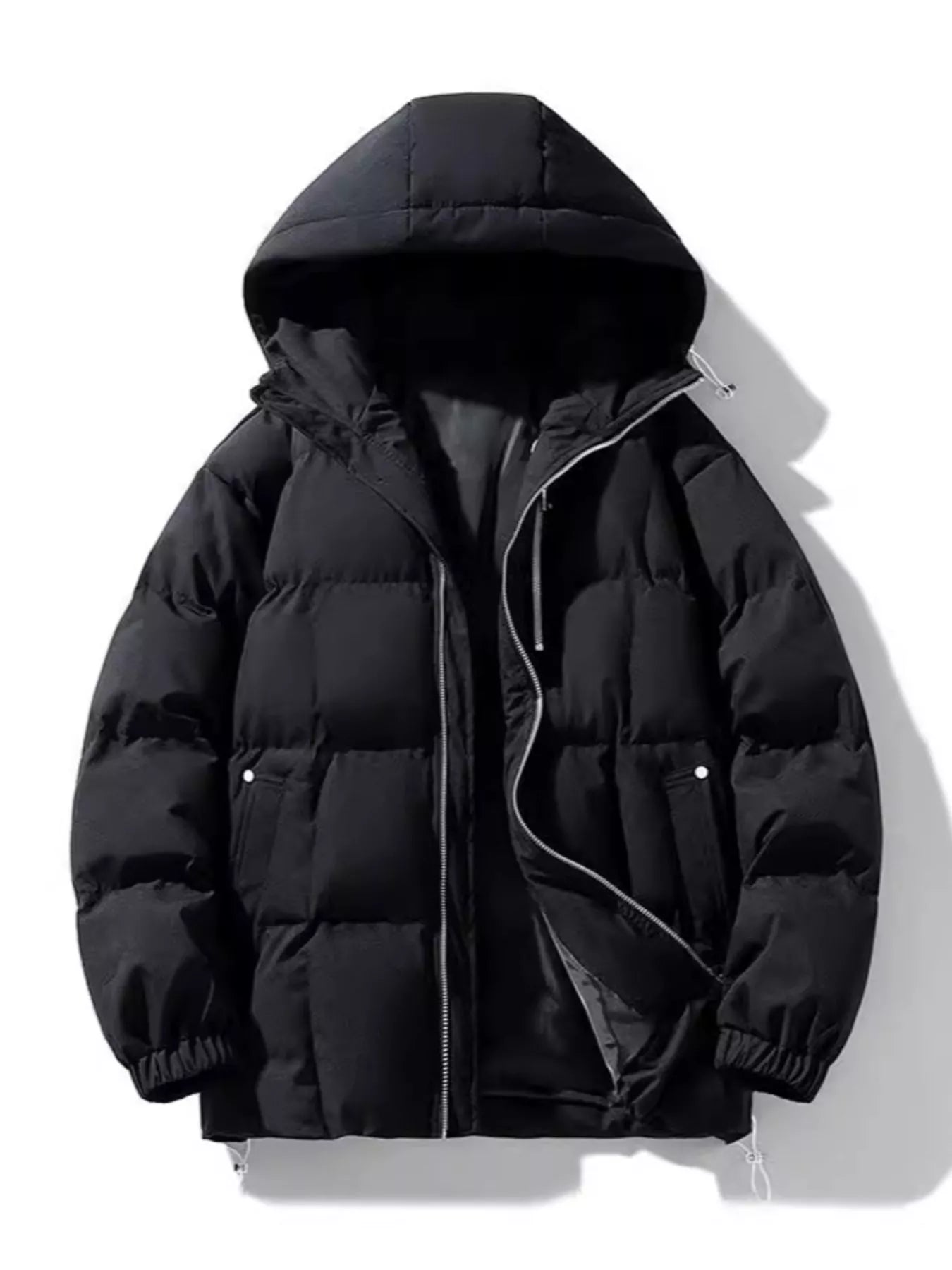 Men's Full Size Hooded Padded Winter Coat Plus Size - PBNJ FASHIONS
