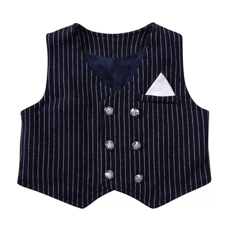 Children's Striped Vest and Pants Suit Set - PBNJ FASHIONS