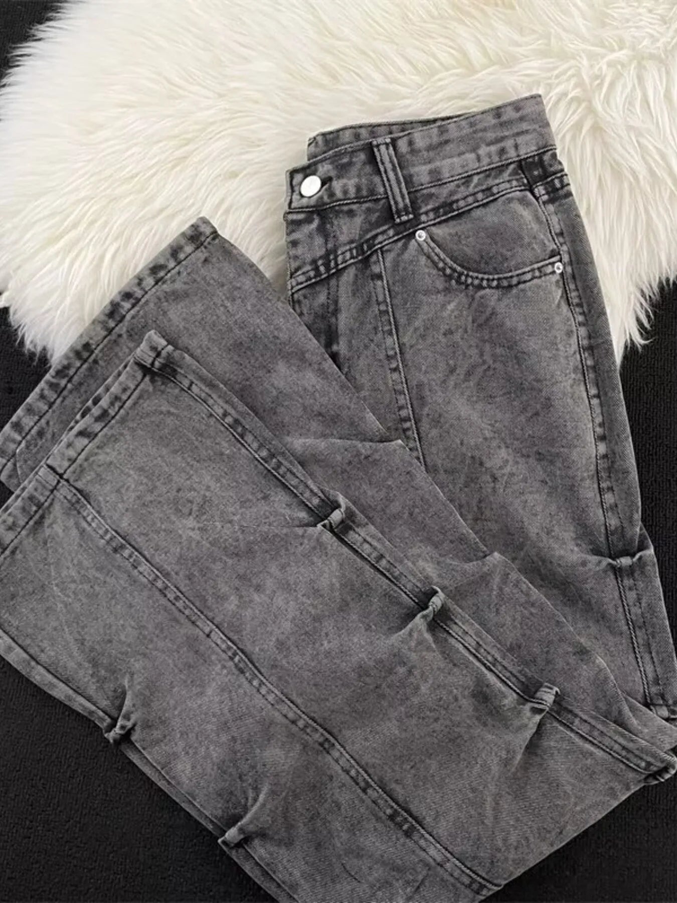 Men's Full Size Vintage Wash Wide Leg Jeans Plus Size - PBNJ FASHIONS