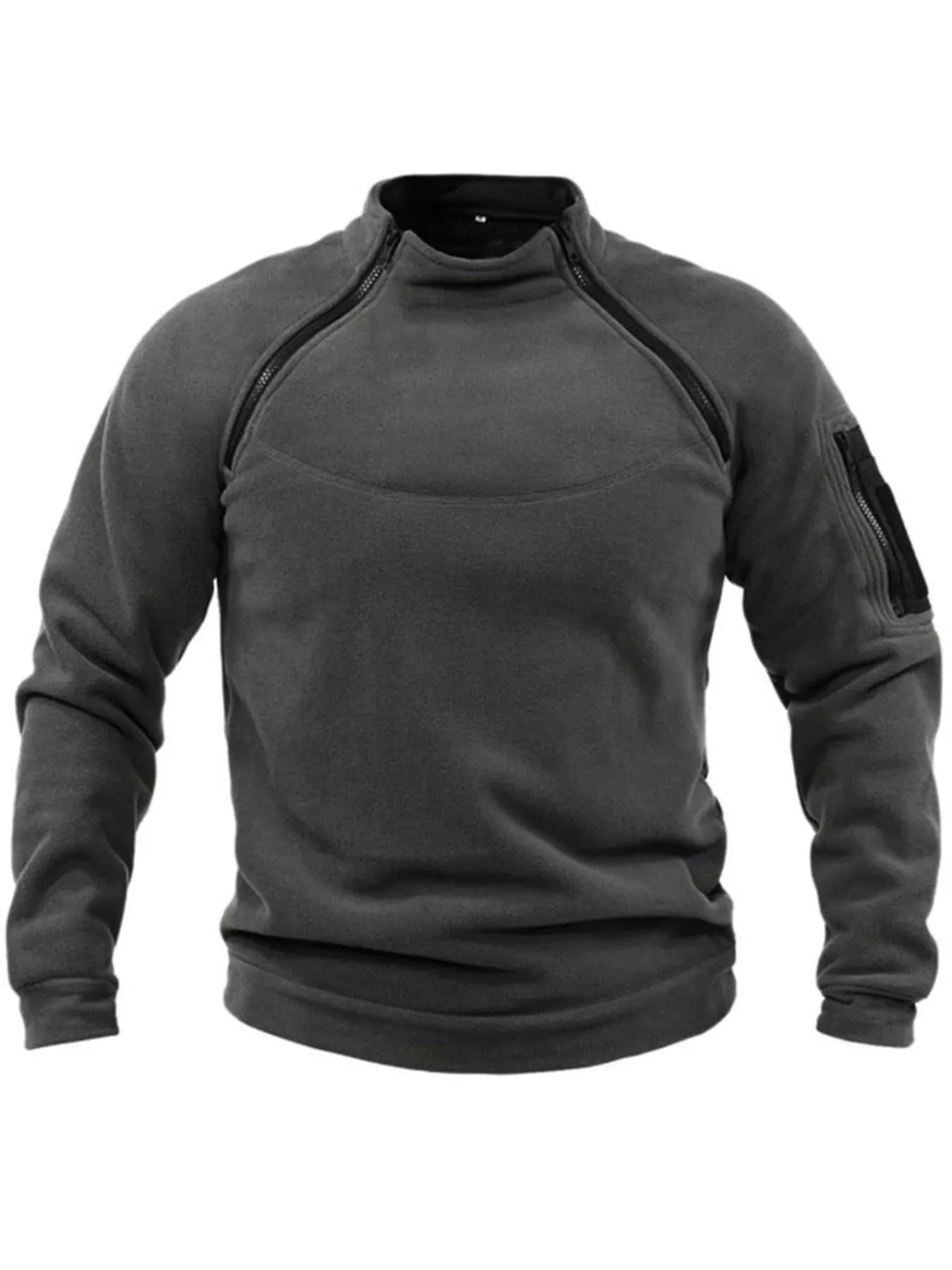 Men's Full Size Long Sleeve Fleece Sweatshirt Plus Size - PBNJ FASHIONS