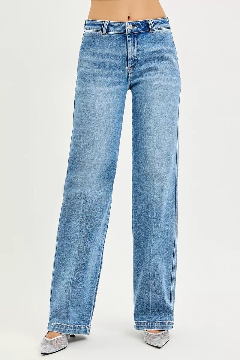 RISEN Slouchy Straight Jeans - PBNJ FASHIONS