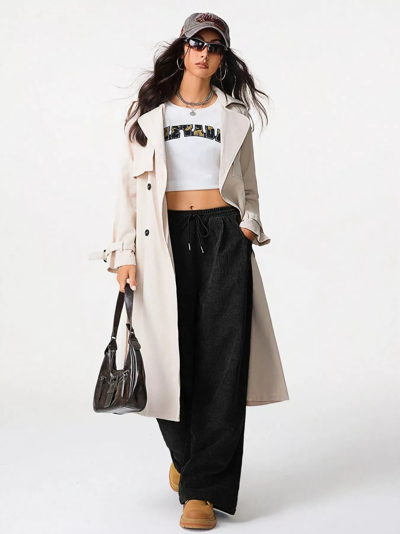 Casual Corduroy Wide Leg Pants - PBNJ FASHIONS