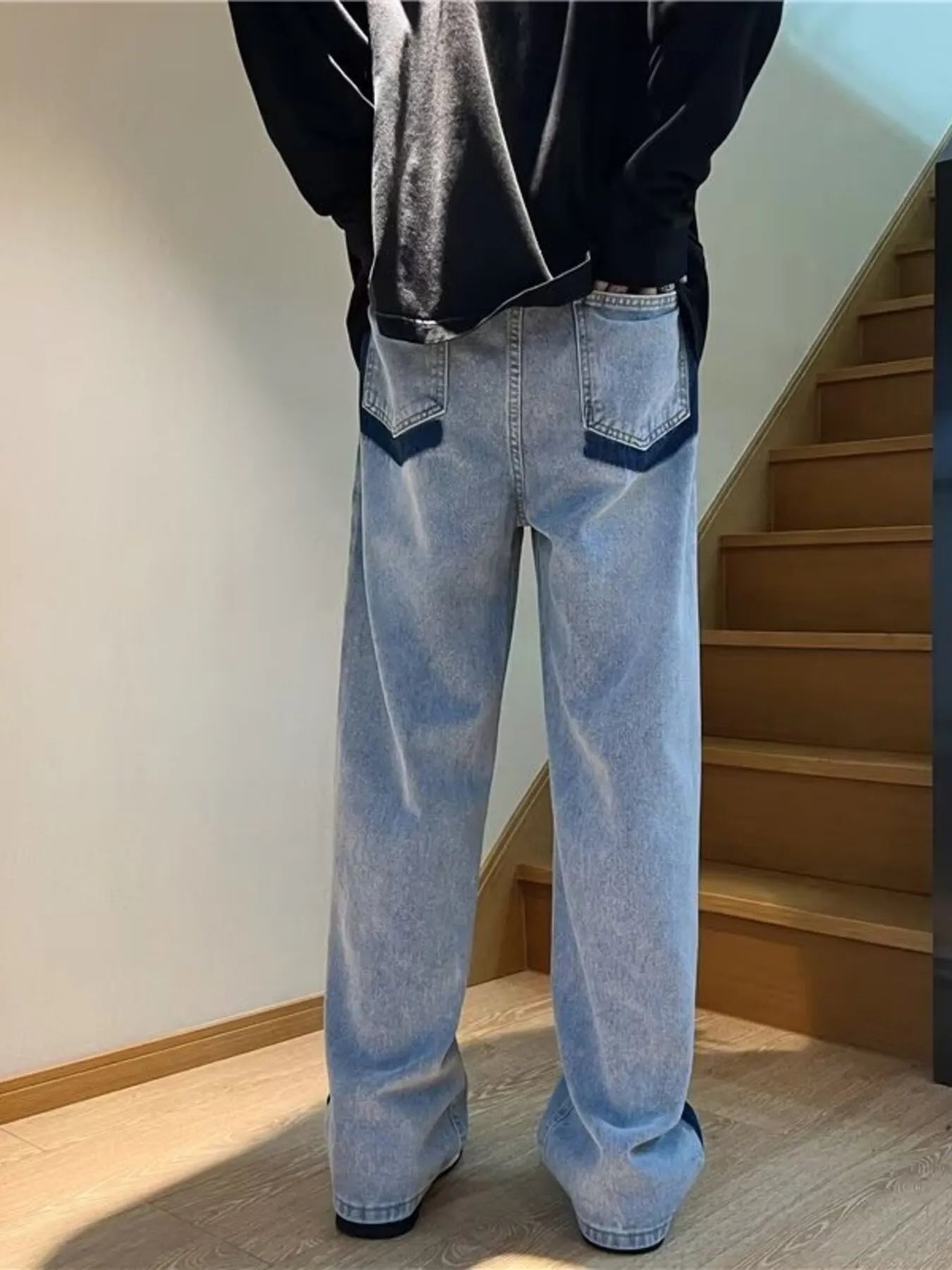 Men's Full Size Side Stripe Loose Fit Jeans Plus Size - PBNJ FASHIONS