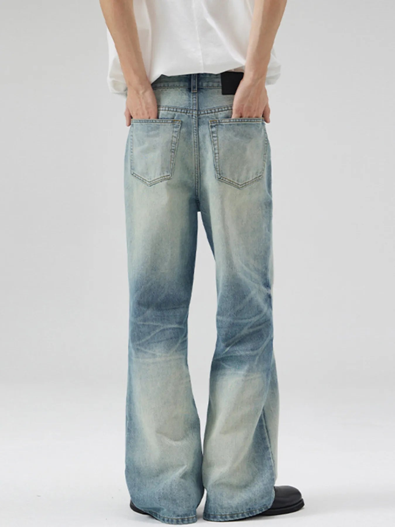 Men's Full Size Vintage Wash Wide Leg Jeans Plus Size - PBNJ FASHIONS