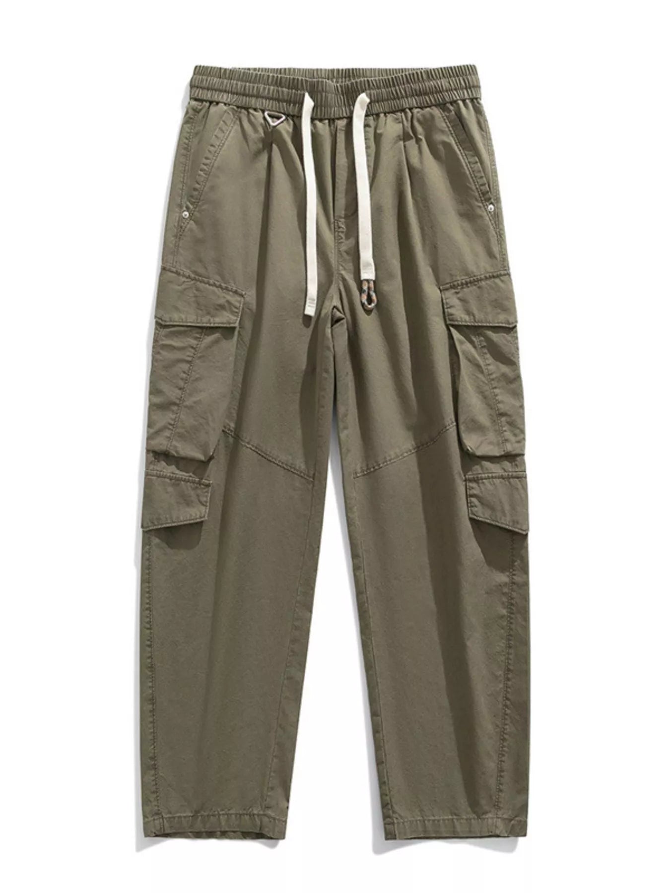Men's Plus Size Loose Fit Cargo Pants with Drawstring - PBNJ FASHIONS