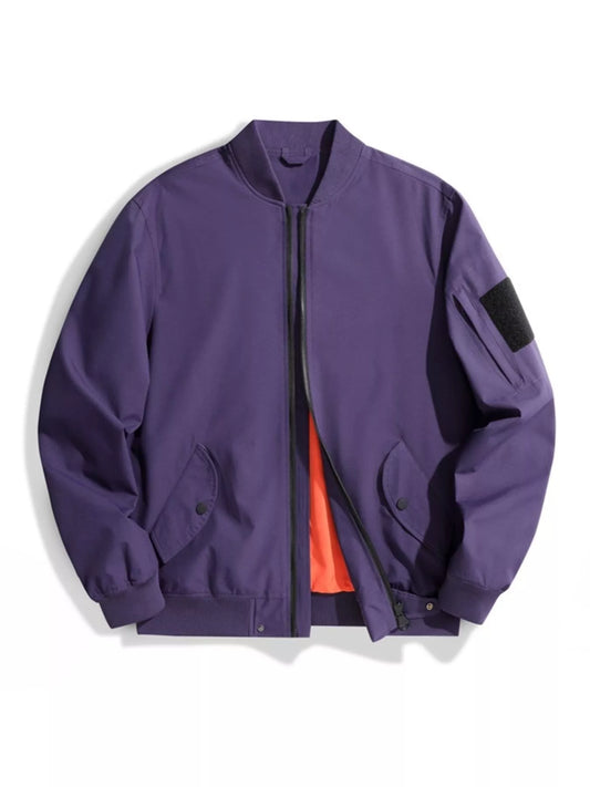 Men's Plus Size Zip Up Long Sleeve Jacket - PBNJ FASHIONS