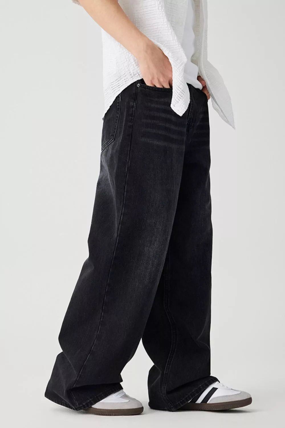 Men's Loose Fit Drawstring Jeans - PBNJ FASHIONS