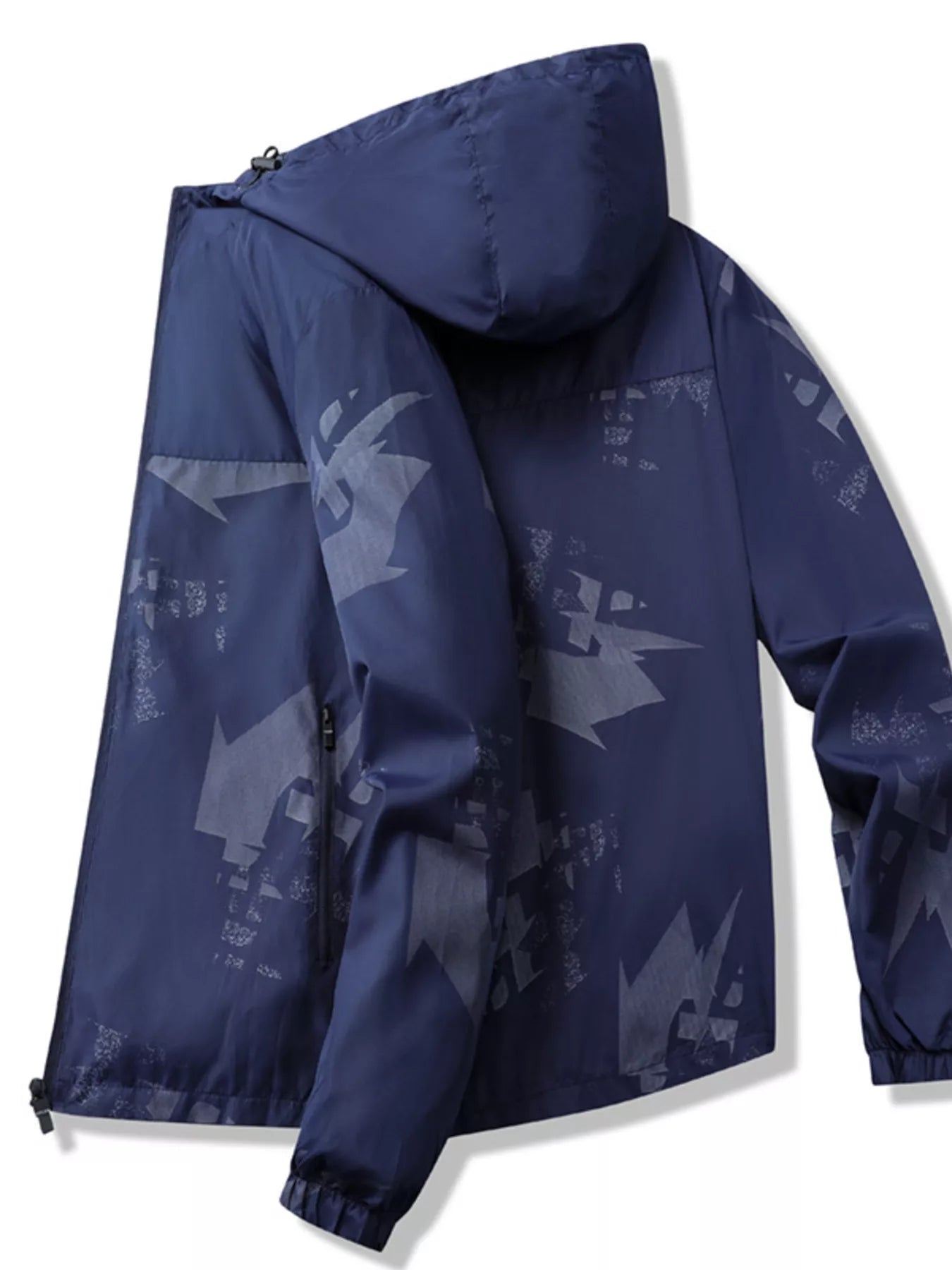Men's Plus Size Lightweight Hooded Windbreaker Jacket - PBNJ FASHIONS