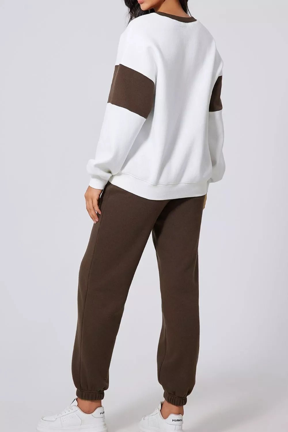 Drop Shoulder Loose Sweatshirt and Joggers Active Set - PBNJ FASHIONS